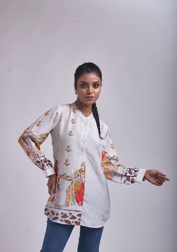 Ivory Phugadi Shirt-Kurta